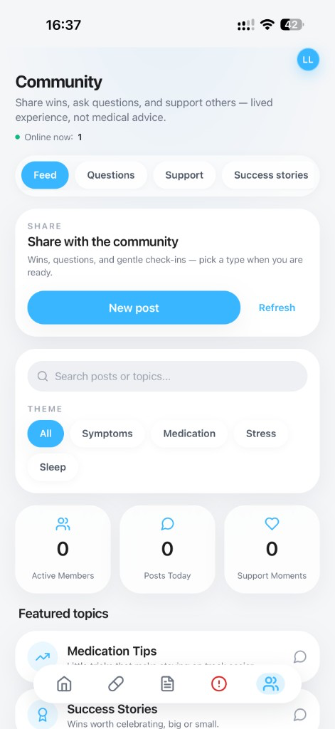 Addi Community interface